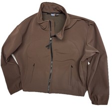 NWOT Blauer 4660 Softshell Fleece Jacket Mens Brown Large Regular Cut 2N11108