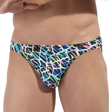 HOM FUNKY STYLE Comfort Micro Brief men underwear bikini silky pouch multicolour