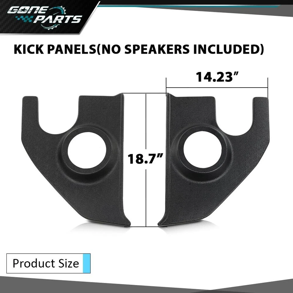 New Kick Panels - No Speaker Installed Fit For 1967-1972 Chevrolet / GM Truck Foto 4 de 4