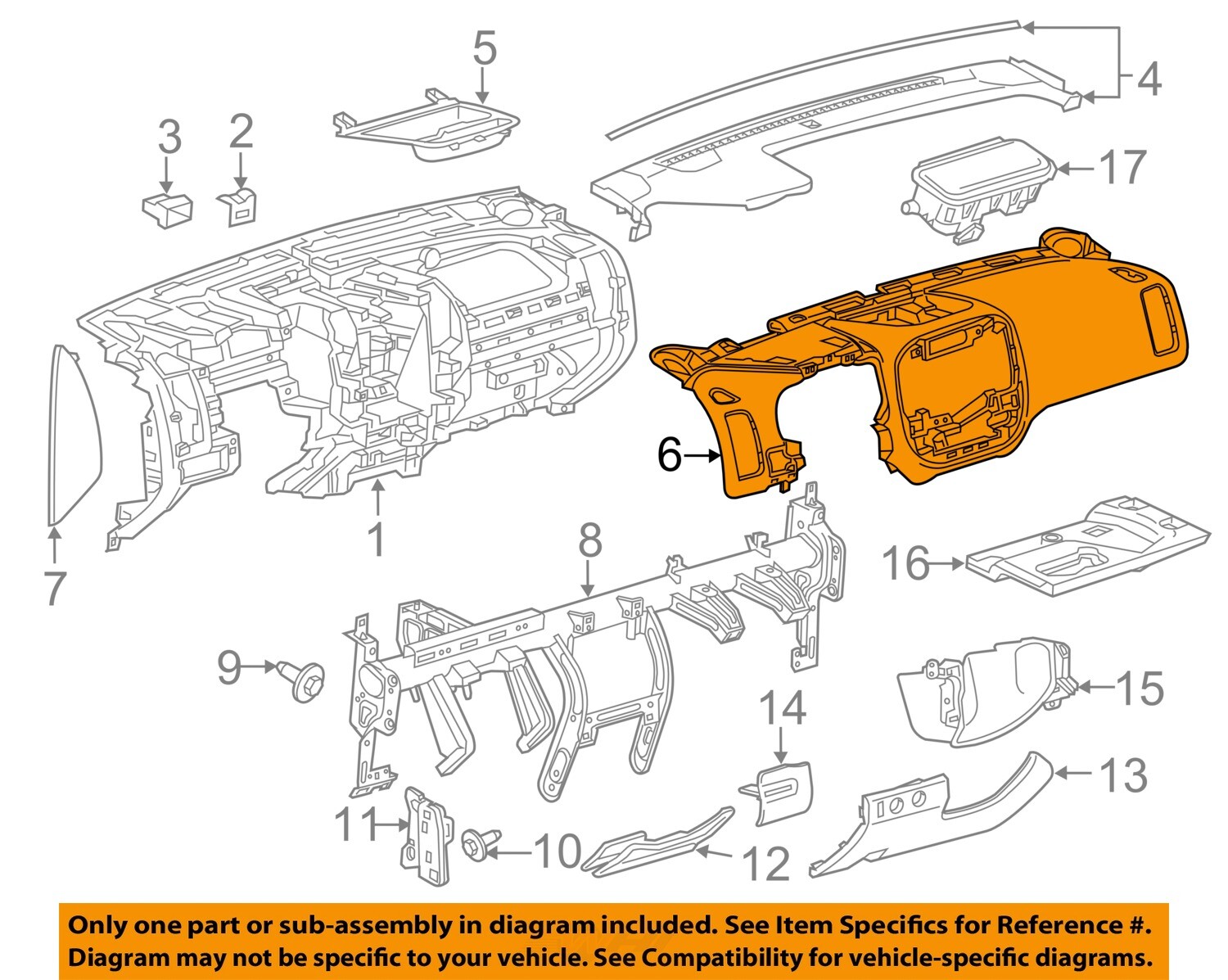 GM OEM 15-19 Canyon Instrument Panel Instrument Panel-Dash Panel ...
