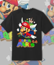 Super Mario 64 Box art Retro Game shirt Youth to Adult  S-6XL Fast Ship!