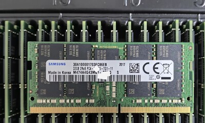 Samsung 32GB Laptop ECC SODIMM RAM DDR4 3200 2933 2666 260p PC4-21300  PC4-25600