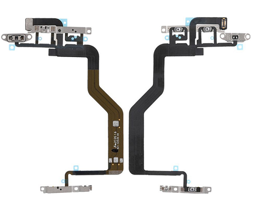 iPhone 5S SE (2016) 12 Mini Pro pulsante di alimentazione volume cavo flessibile con piastra metallica - Foto 3 di 11