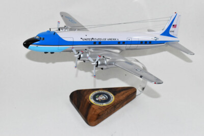 Air Force One, Kennedy VC-118a Model, 1/78th Scale, Mahogany, DC-6 