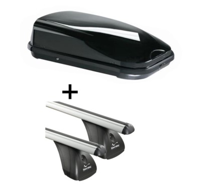 Dachbox VDPFL320L+Alu Dachträger VDP für für Opel Zafira Cosmo 5Türer 07-11