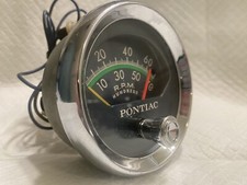 1960s Pontiac Tachometer Original Oem Excellent Condition Clear Glass 1960s Pontiac Tachometer Original Oem Excellent Condition Clear Glass