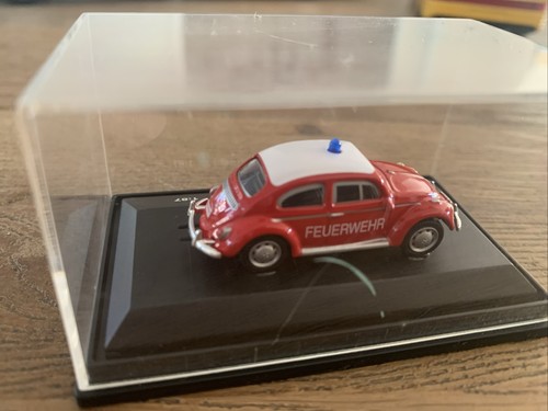 Volkswagen VW Escarabajo bomberos modelo de coche sin usar de Schuco 1:87 nuevo - Imagen 2 de 2