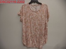 Nine West Women's Pink Essential Soft-Spun Tunic Tee, Size XXL 400497205344
