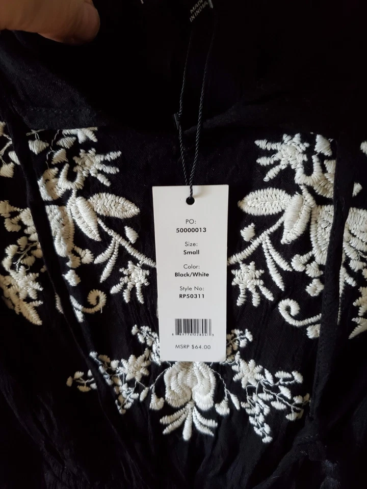 Женский комбинезон A Rampage шорты Fairycore Whimsigoth летние вышитые новые с ценниками S - Изображение 4 из 4