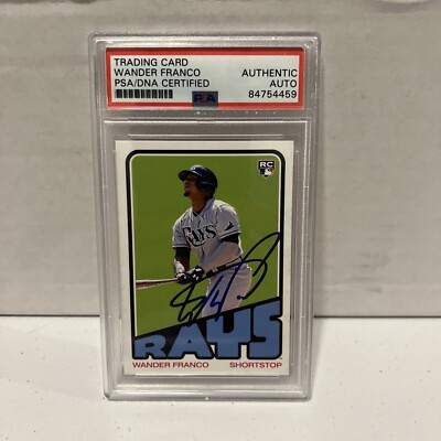 wander franco mesa 直筆サインカード　MLB 野球　ルーキー Wander Franco Rays Autographed Signed 2022 Topps MLB Card #26 PSA