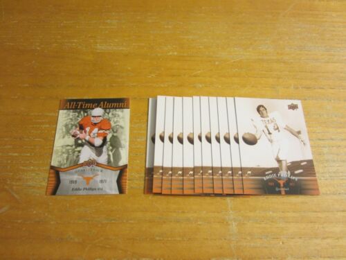 Eddie Phillips Lot of 12 Trading Cards w/1 Insert NCAA Football Texas Longhorns - Picture 1 of 2