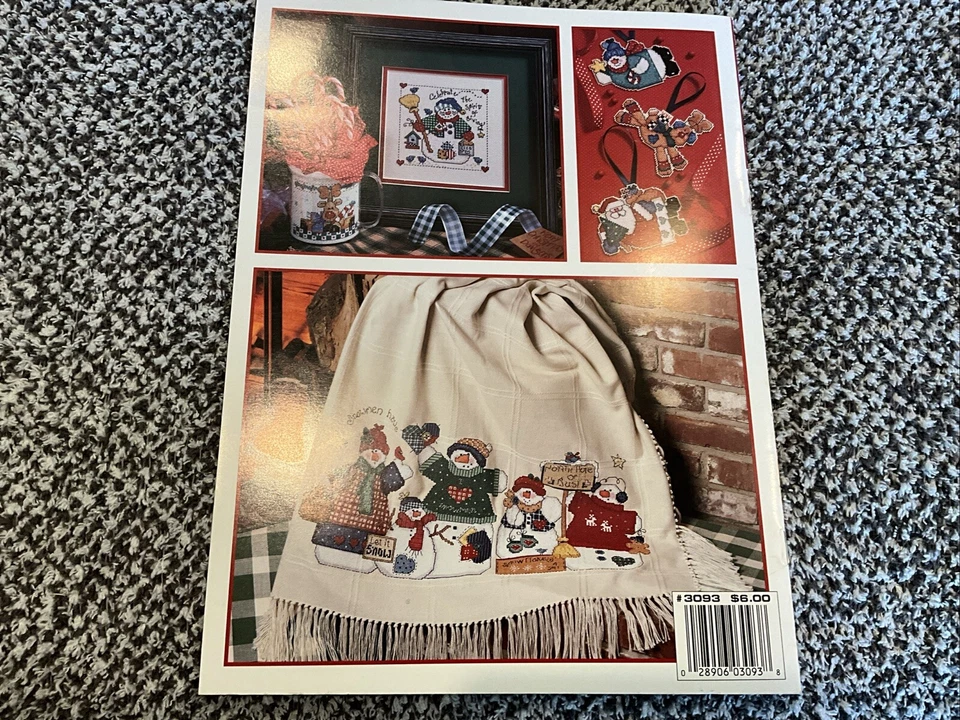 16 Designs Cristmas Santa & Company Snowman Cross Stitch PATTERN Booklet/Leaflet - Image 4 of 4