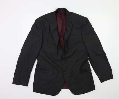 Marks and Spencer Anzugjacke Herren Grau Polyestermischung Größe 40