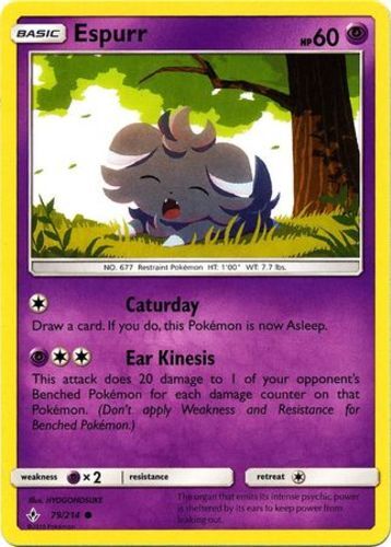 Pokemon Espurr - 79/214 - Common NM-Mint Unbroken Bonds