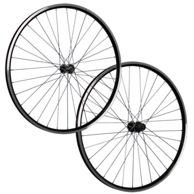 Laufrad 28 Zoll Satz Set Hohlkammer Fahrrad Felge geöst Shimano TX500 schwarz QR