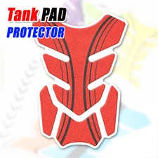 MC Motoparts Red Arc Shield Gas Tank Pad Cover Protector Removable