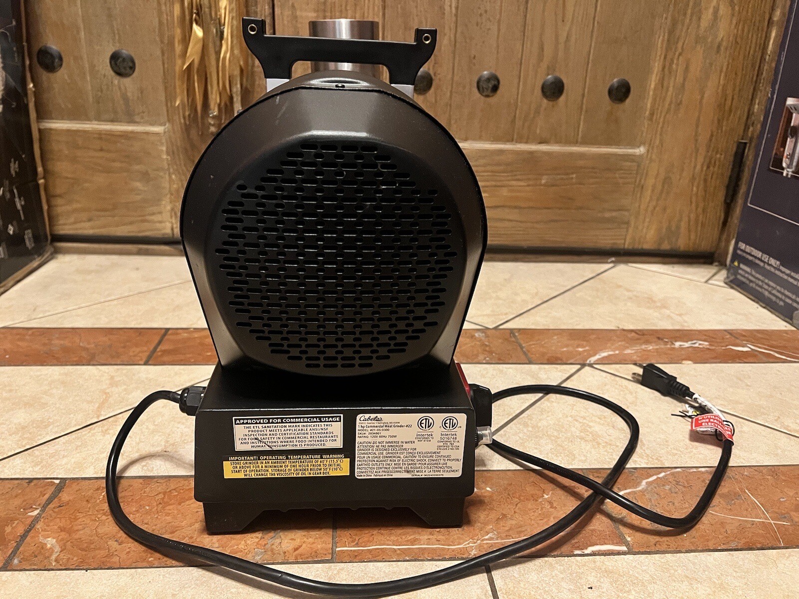 Cabela's Carnivore 22 Meat Grinder 1HP Motor & Throat Only *PLEASE READ* eBay