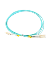 10 Pack LCUPC/LCUPC OM3 Multimode Duplex Fiber Optic Patch Cord - 2 Meter 