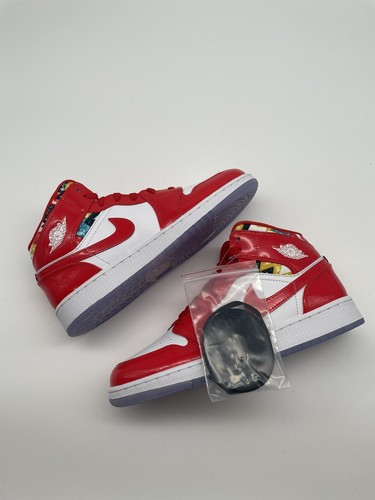 Nike Jordan 1 Mid Barcelona Red Patent (GS) - DC7248-600 | Neu Inkl Box | eBay