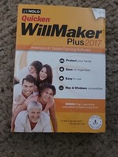 Quicken Willmaker Plus 2017 Sealed P C Software