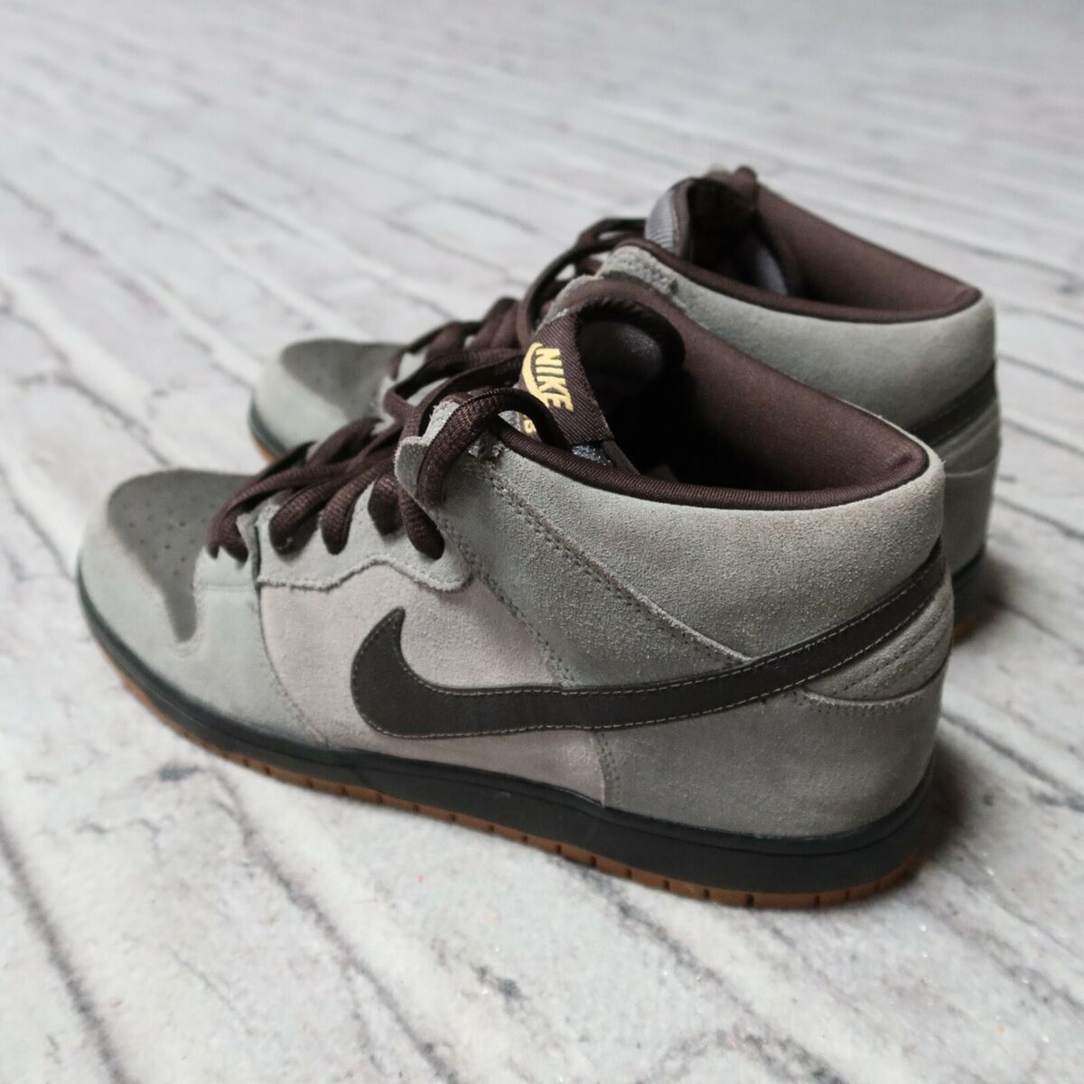 2010 Nike Dunk Mid SB Shoes 314383-007 Size 10 Charcoal Vtg 2010 Nike Dunk Mid SB Shoes 314383-007 Size 10 Charcoal Vtg
