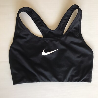 nike swoosh logo racerback sports bra