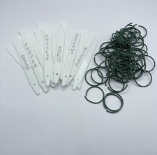 White Plastic Plant Label 5" ( 120mm) for Pot Trays Garden Herbs Vegetable