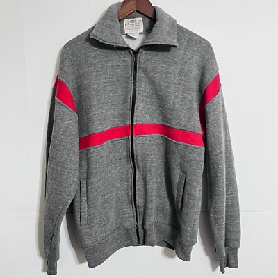Vintage 70S 80s Terrace Club Sportswear Mens Full Zip Sweatshirt Jacket  Size M