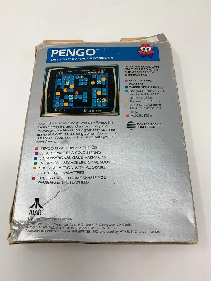 Pengo (Atari 5200, 1983) Sega Enterprises Vintage Game FREE Shipping - Image 2 of 4