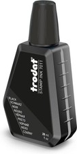 Trodat Black Ink Bottle- Replacement Ink For Hand Stamp Ink Pads - 28 ml UK