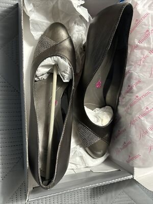 Ross Hommerson Shoes 9.5N/9 1/2N/ 9.5AA Joyce Pewter Dress Heels 