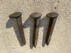 Antique railroad spikes 3 pieces, origianl condition as found in Chicago area — photo 8
