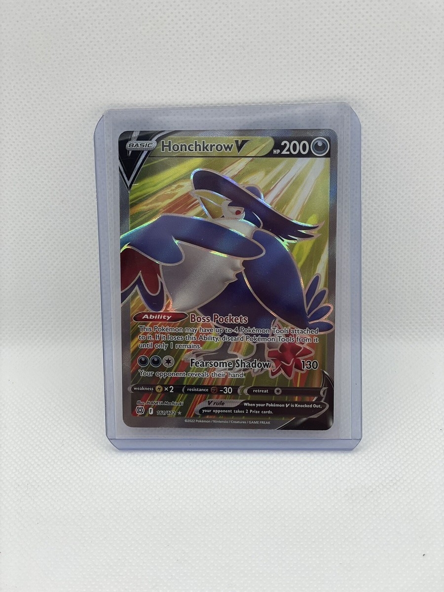 Honchkrow V 161/172 Brilliant Stars NM Ultra Rare Full Art