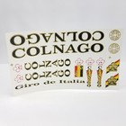 Colnago Giro De Italia Vintage Decal Frame Stickers Set Bicycle Cycling Blk Gold