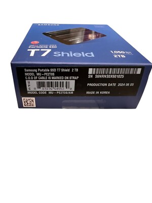 Samsung T7 Shield SSD 2TB External Storage (MU-PE2T0S/AM