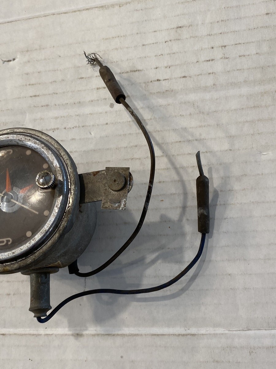 Vintage 1957 WESTCLOX Car Clock Chrome Bezel with mounting