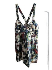 Vera Wang Lavender Label Swing Tank Size 6/40 Multicolored Art To Wear 