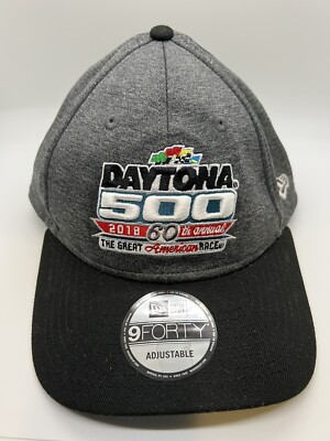 Daytona 500 NASCAR 2018 60th Annual Hat New Era Adjustable