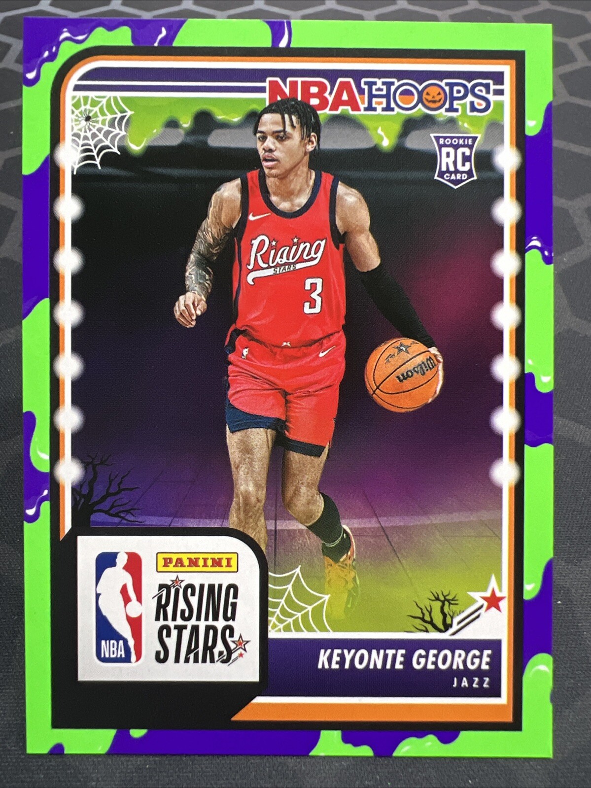 2023-24 Panini NBA Haunted Hoops Slime Parallel #283 Keyonte George