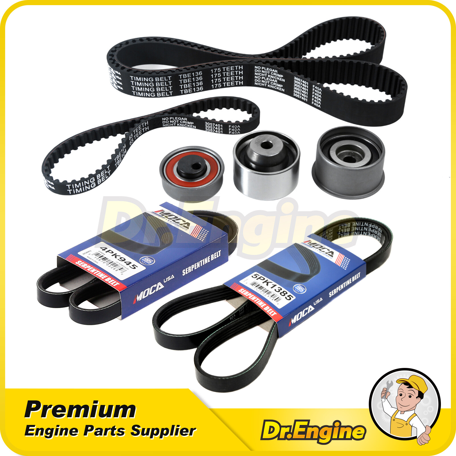 Timing Belt Kit Serpentine Belt Fit 20012006 Hyundai Santa Fe Kia