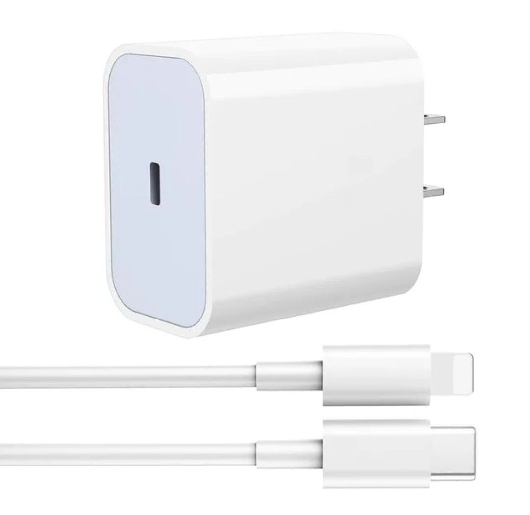 iPhone 12 13 14 Pro 20W USB-C Fast Charger with 6ft PD Cable  -image