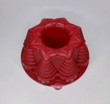 Vintage 2000 JELLO Mold Purple Plastic  Holiday Gelatin Salad 8" Ring