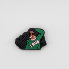 Black Girl Funky Fun Shoe Charm for for - 1 piece