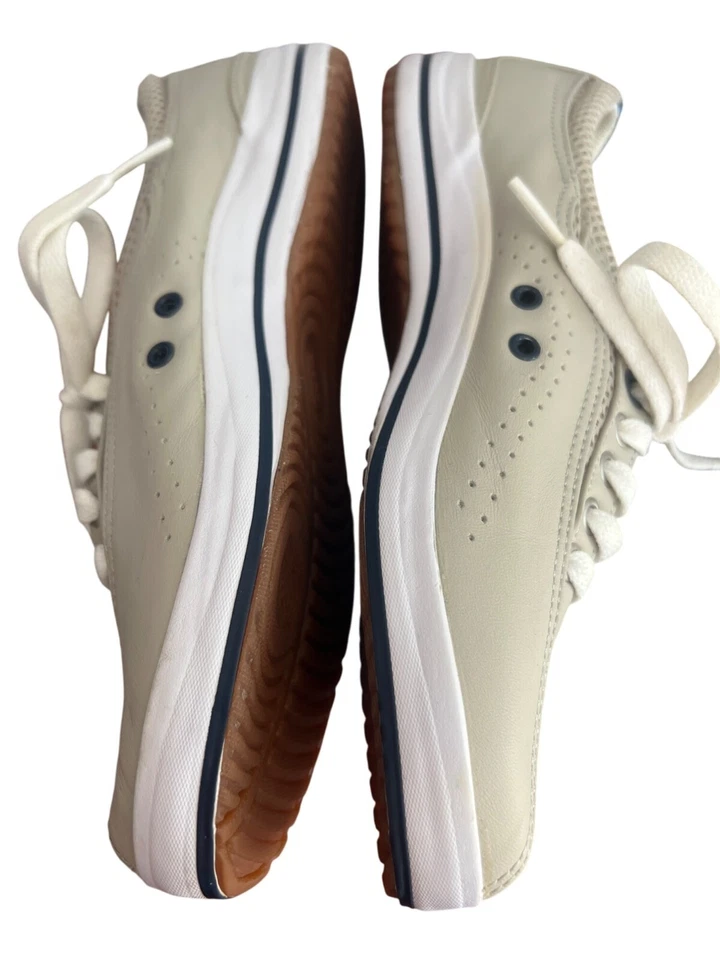 Keds Beige Leather Lace-Up Oxford Sneakers Tan Tennis Shoes Sz 6.5 - Image 4 of 4