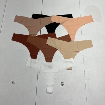 Dokeawo Multicolored 7 Pack Thong Underwear Women's Size Small NEW