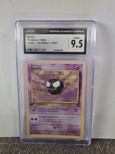 Gastly (1st Edition) graded CGC 9.5 for sale on eBay