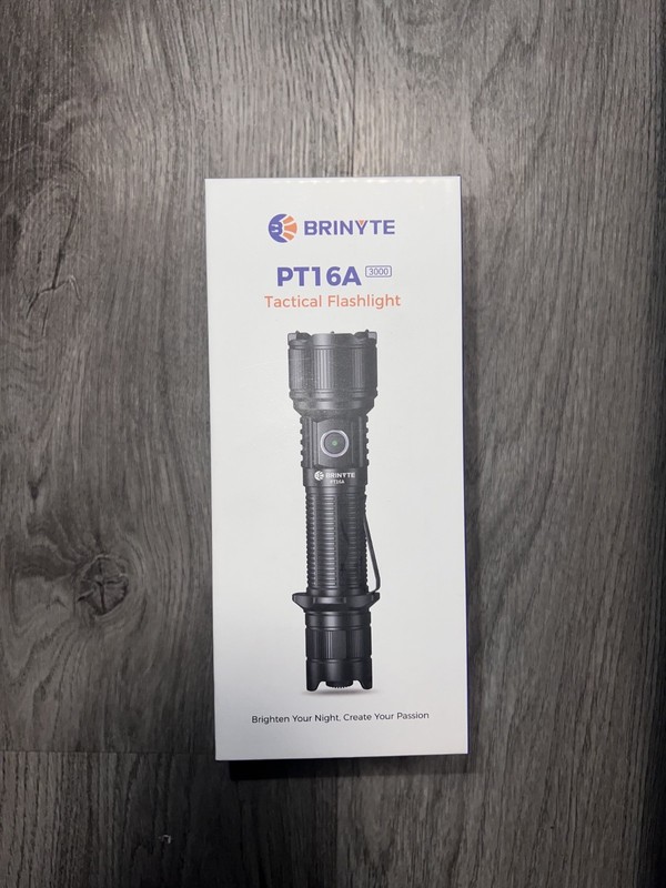 Brinyte PT16A 3000lm Dual Tail Switch Tactical Flashlight