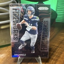 Panini Prizm 2025 Sam Darnold #3 Seattle Seahawks Fireworks Insert NFL