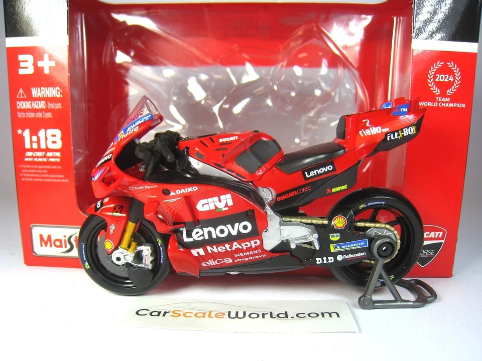 DUCATI DESMOSEDICI GP 2024 #23 ENEA BASTIANINI 1/18 MAISTO - Imagen 2 de 4