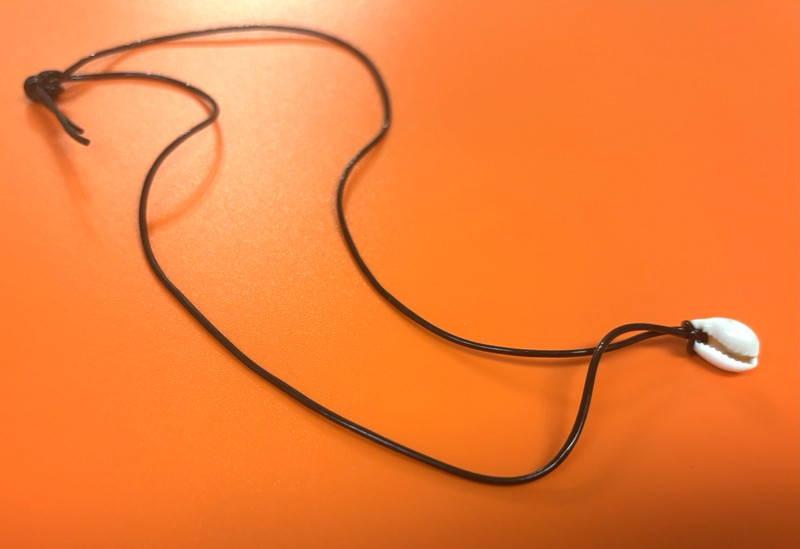American Girl, Addy's Cowrie Necklace, plastic cord, perhaps a reproduction